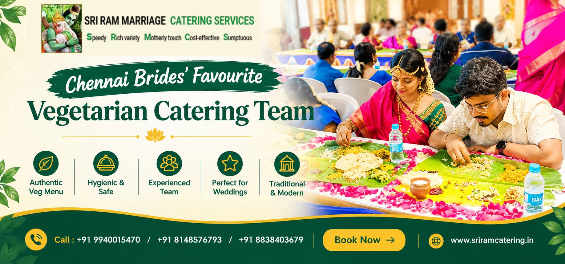 Chennai Brides' Favourite Vegetarian Catering Team