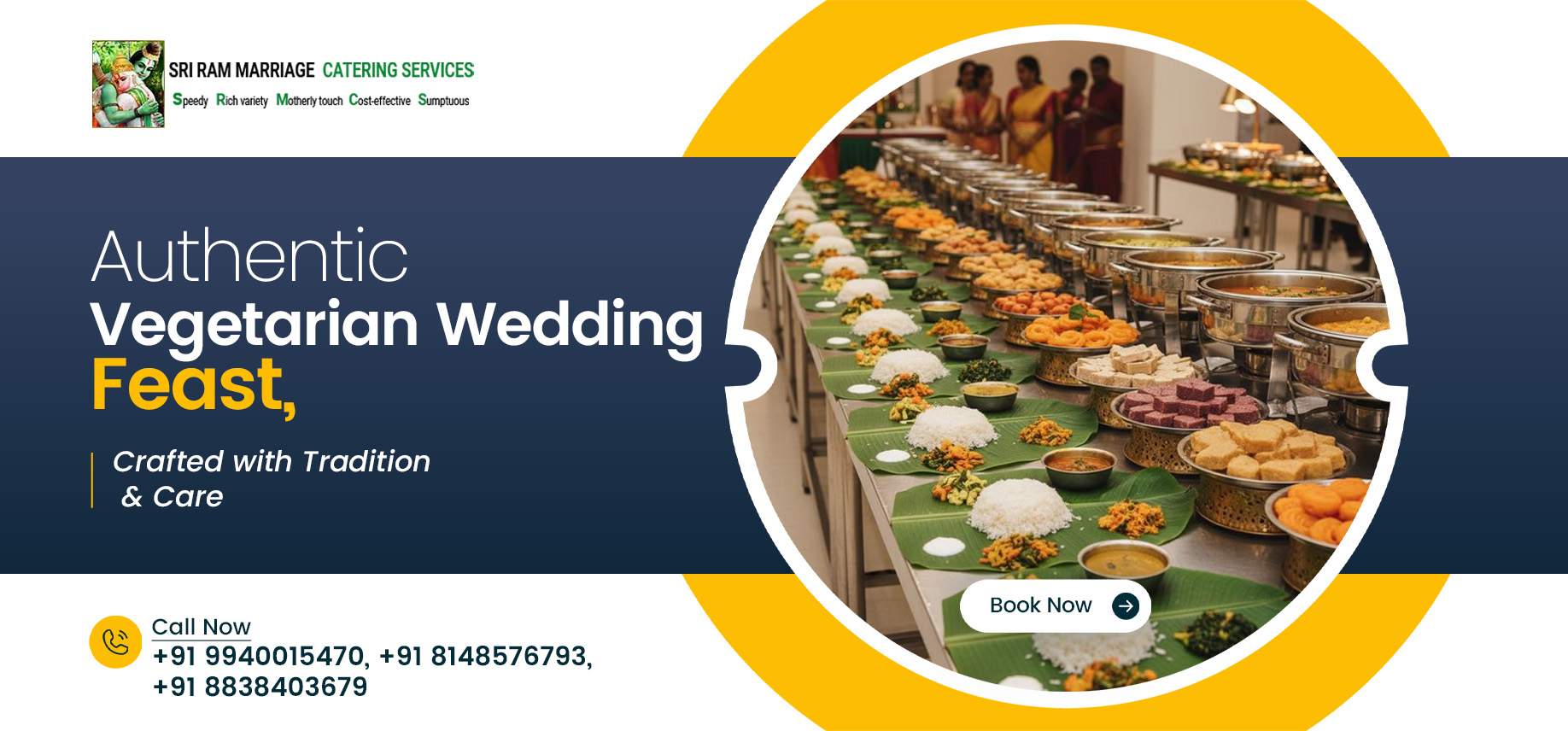 Authentic Vegetarian Wedding Feasts, Crafted with Tradition & Care